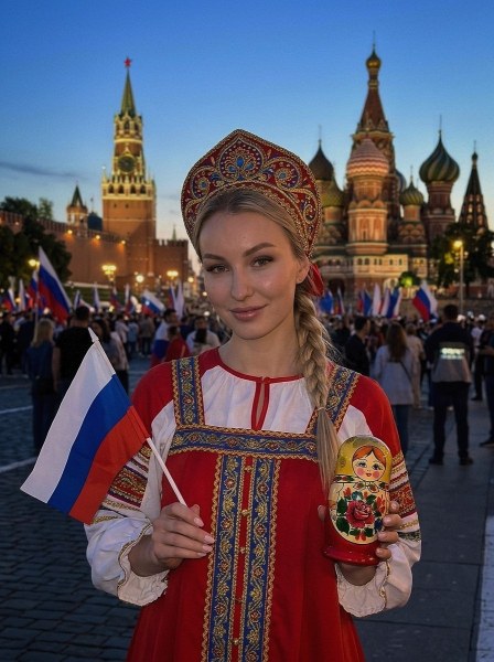 Готовый промпт №7843 для нейрофотосессии ко Дню России