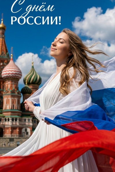 Промпт №9261 для нейрофотосессии ко Дню России