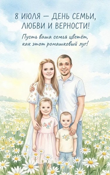 Промпт №12719 — для нейрофотосессии ко Дню семьи