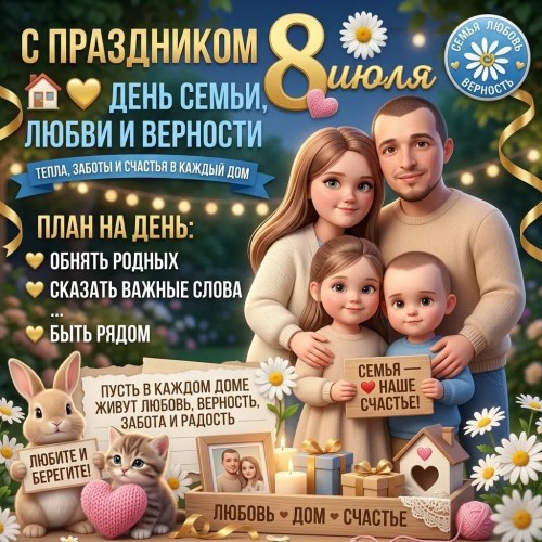Промпт №12716 — для нейрофотосессии ко Дню семьи