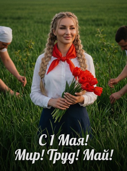 Промпт №681 для нейрофотосессии на 1 мая